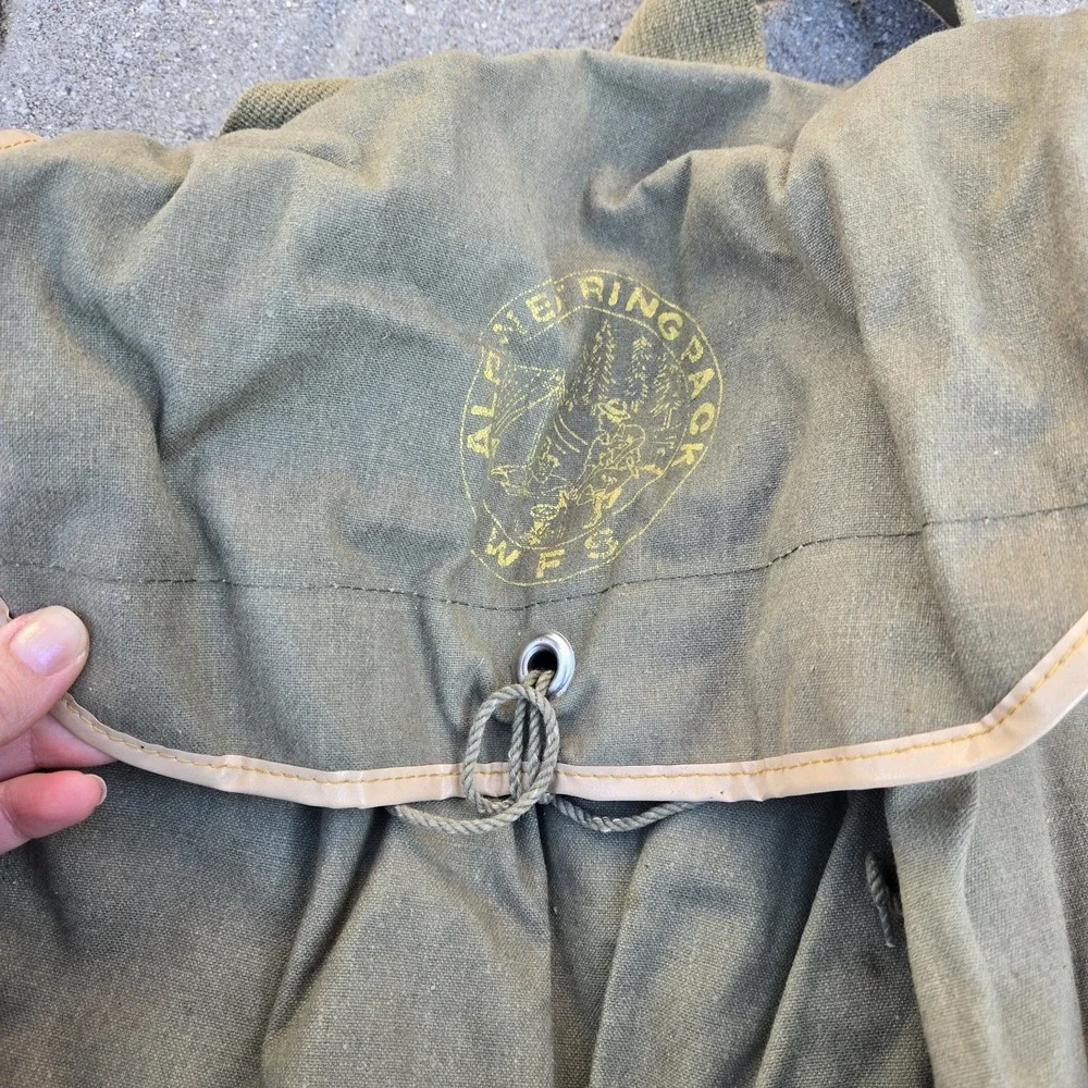 Vintage Boy Scout‎ Alpine D Ring Pack Backpack